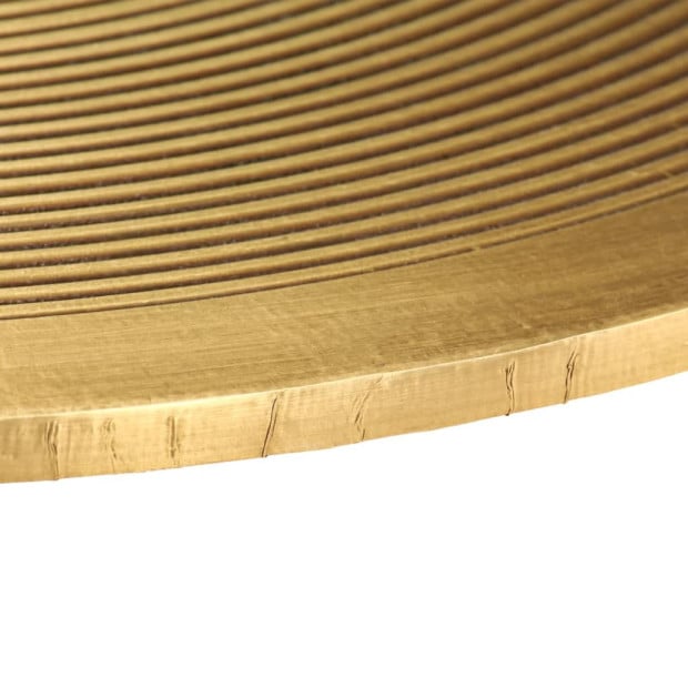 Table Set 2 Pieces Brass-covered Mdf Image 4