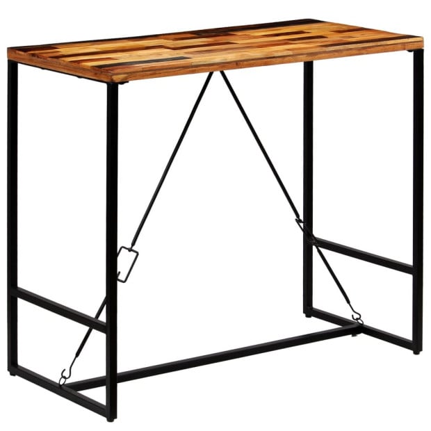 Bar Table Solid Reclaimed Wood 120x60x106 Cm Image 4
