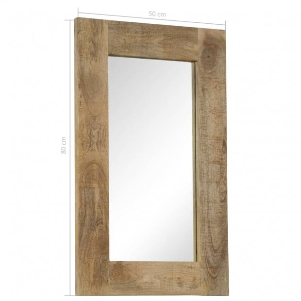 Mirror Solid Mango Wood 50x80 Cm Image 11