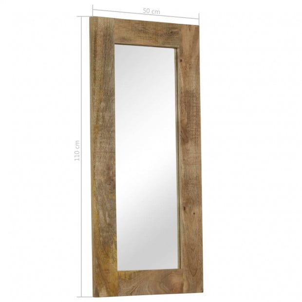 Mirror Solid Mango Wood 50x110 Cm Image 11