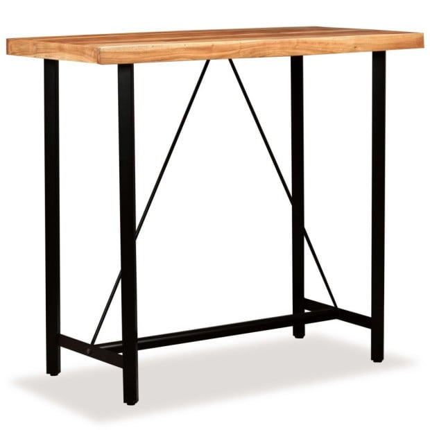 5 Piece Bar Set Solid Acacia And Reclaimed Wood Image 2