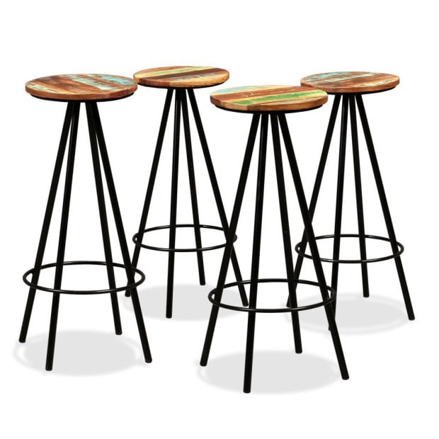 5 Piece Bar Set Solid Acacia And Reclaimed Wood Image 8