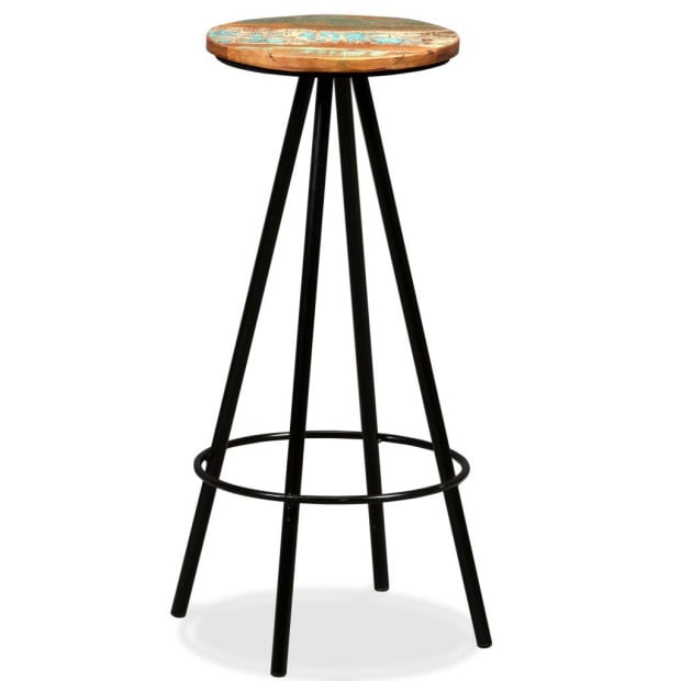 5 Piece Bar Set Solid Acacia And Reclaimed Wood Image 9
