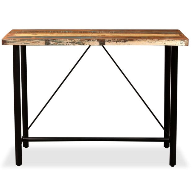 5 Piece Bar Set Solid Reclaimed Wood Image 3
