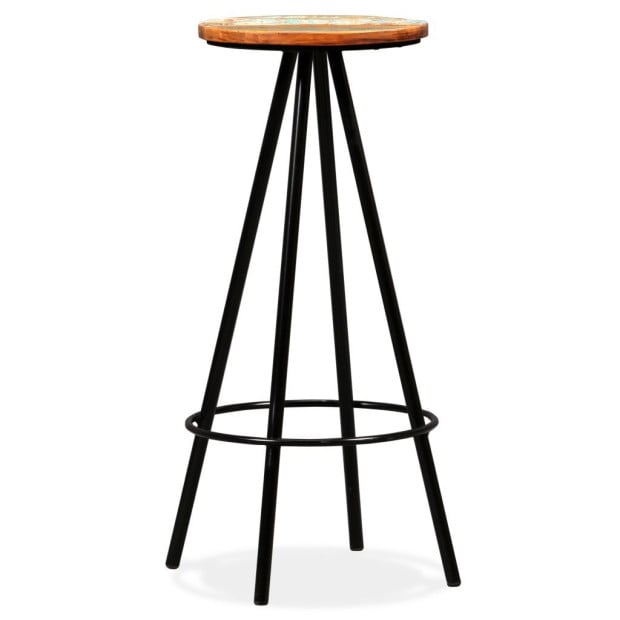 5 Piece Bar Set Solid Reclaimed Wood Image 9