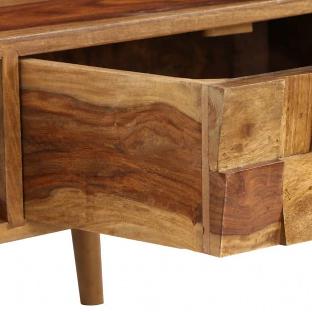 Coffee Table Solid Sheesham Wood With Honey Finish 110x50x37 Cm Image 9