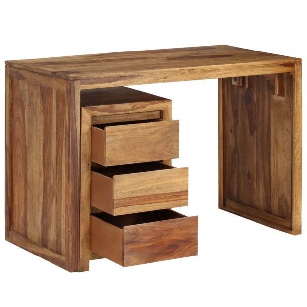 Writing Table Solid Sheesham Wood 110x55x76 Cm Image 5