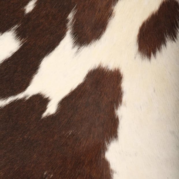 Butterfly Chair Brown And White Genuine Goat Leather Image 2