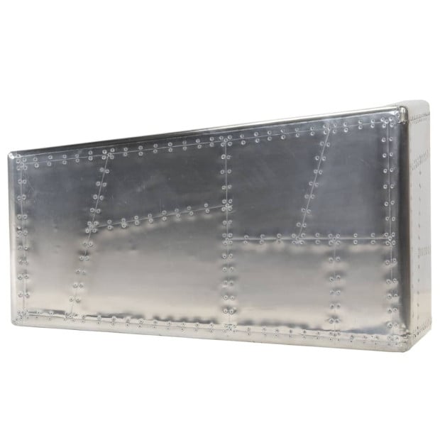 Aviator Coffee Table Aluminium Vintage Aircraft Airman Style Image 4