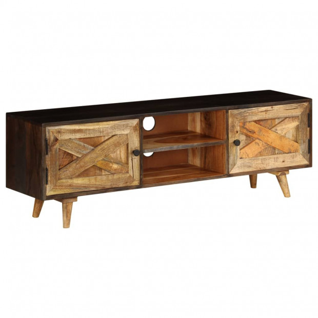 TV Solid Mango Wood Entertainment Unit 140x30x45cm