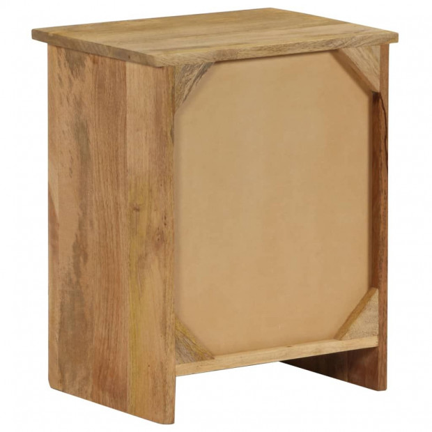 Bedside Table Solid Mango Wood 40x30x50 Cm Image 7