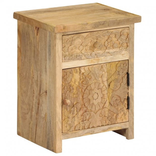 Bedside Table Solid Mango Wood 40x30x50cm Image 11