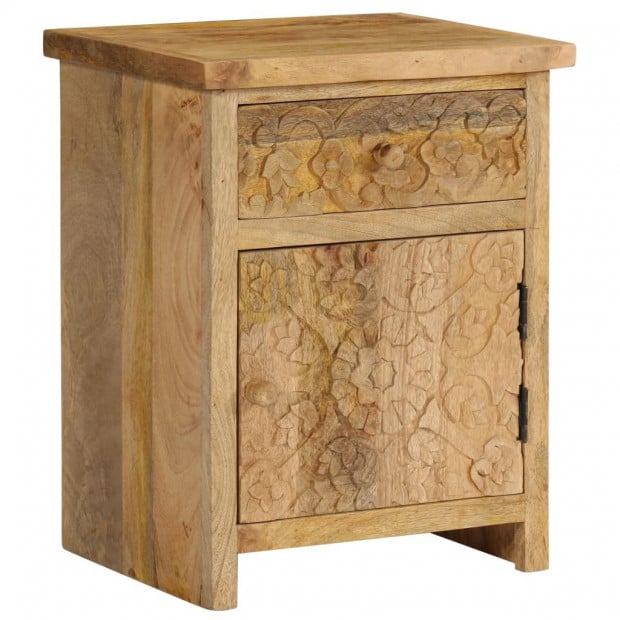 Bedside Table Solid Mango Wood 40x30x50cm Image 4