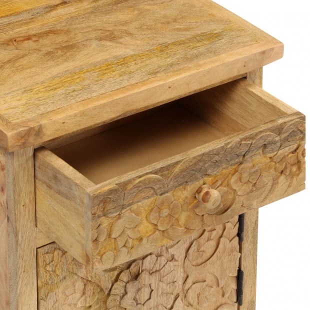 Bedside Table Solid Mango Wood 40x30x50cm Image 7