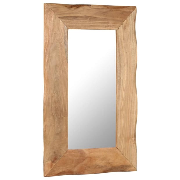 Cosmetic Mirror 50x80 Cm Solid Acacia Wood Image 8
