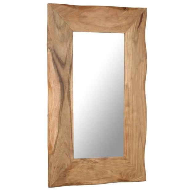 Cosmetic Mirror 50x80 Cm Solid Acacia Wood Image 9
