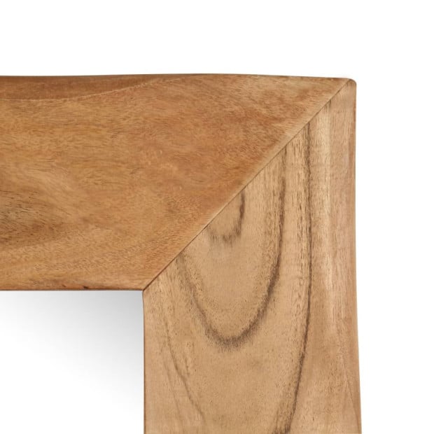 Cosmetic Mirror 50x110 Cm Solid Acacia Wood Image 4