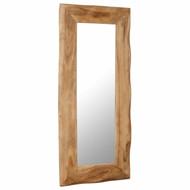 Cosmetic Mirror 50x110 Cm Solid Acacia Wood Image 7
