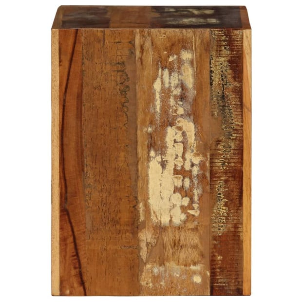 Stool 40x30x40 Cm Solid Reclaimed Wood Image 3