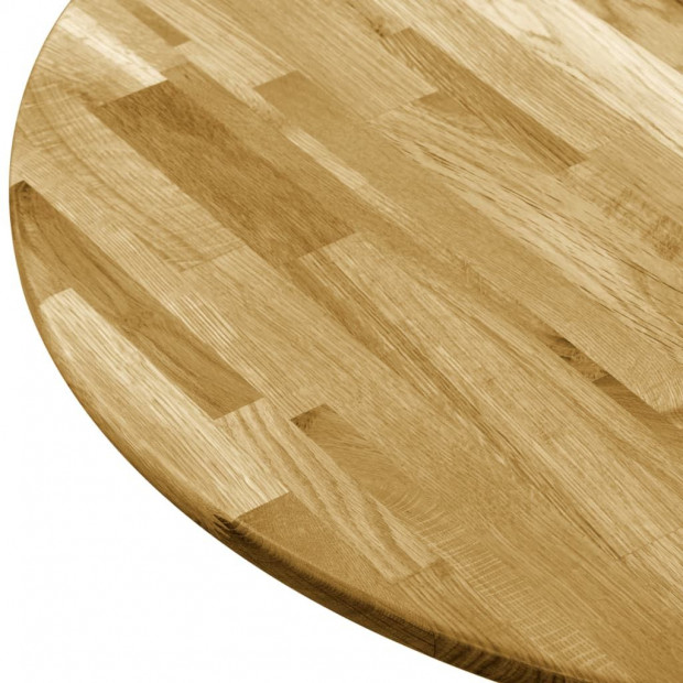 Table Top Solid Oak Wood Round 23mm x 600mm Image 4