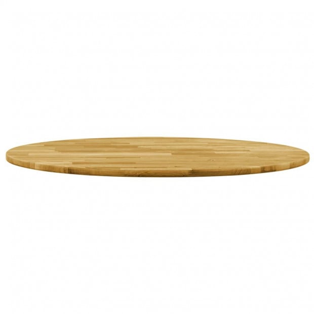 Table Top Solid Oak Wood Round 23mm x 700mm Image 2