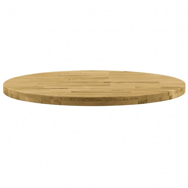 Table Top Solid Oak Wood Round 44mm x 600mm Image 2