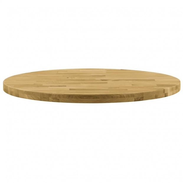 Table Top Solid Oak Wood Round 44mm x 800mm Image 2