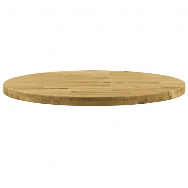 Table Top Solid Oak Wood Round 44mm x 900mm Image 2