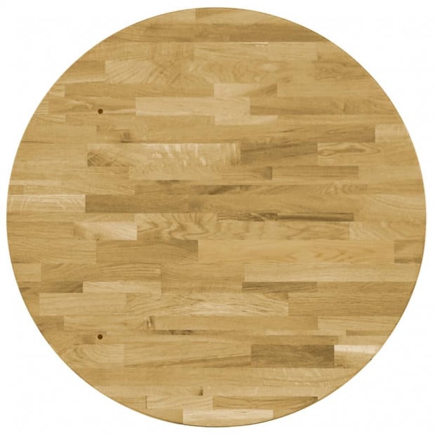 Table Top Solid Oak Wood Round 44mm x 900mm Image 3