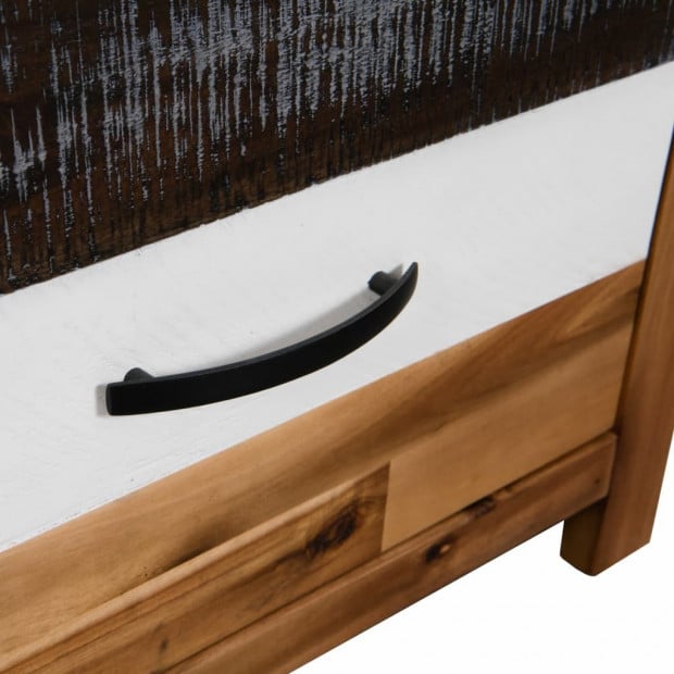 Coffee Table Solid Acacia Wood 90x50x37.5 Cm Image 7