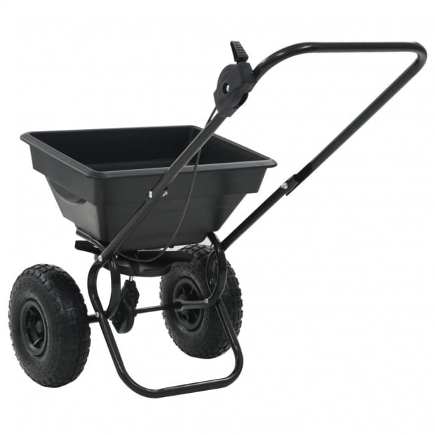 Walk Behind Salt Spreader Pvc And Steel 92x46x70 Cm 15 L Image 4