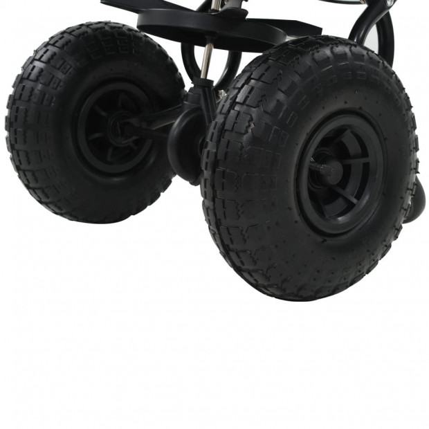 Walk Behind Salt Spreader Pvc And Steel 92x46x70 Cm 15 L Image 9