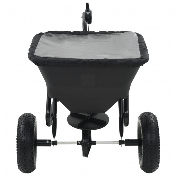Tow Behind Salt Spreader Pvc And Steel 125x74x79 Cm 45 L Image 2