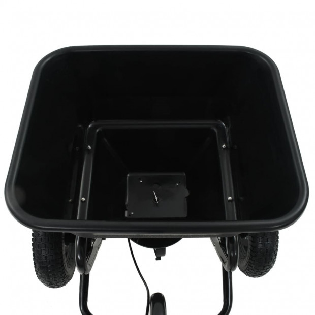 Tow Behind Salt Spreader Pvc And Steel 125x74x79 Cm 45 L Image 11