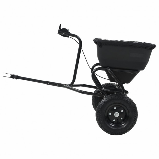 Tow Behind Salt Spreader Pvc And Steel 125x74x79 Cm 45 L Image 4