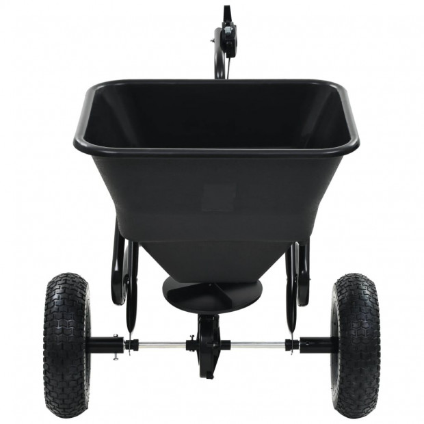 Tow Behind Salt Spreader Pvc And Steel 125x74x79 Cm 45 L Image 6