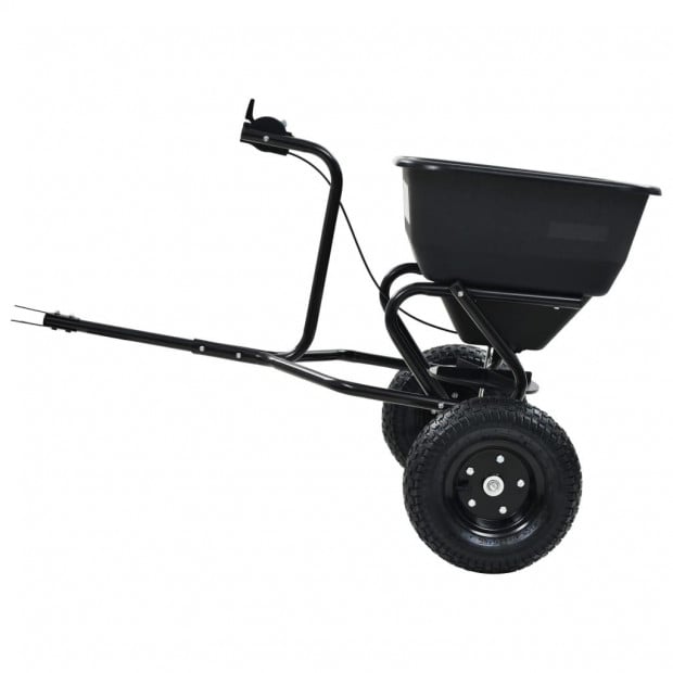 Tow Behind Salt Spreader Pvc And Steel 125x74x79 Cm 45 L Image 7