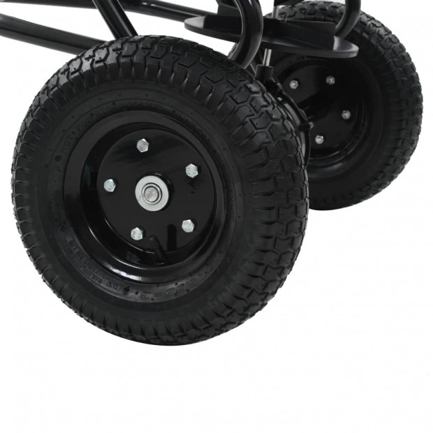 Tow Behind Salt Spreader Pvc And Steel 125x74x79 Cm 45 L Image 8