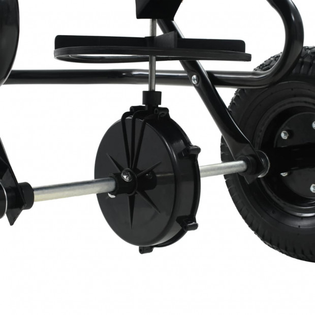 Tow Behind Salt Spreader Pvc And Steel 125x74x79 Cm 45 L Image 9