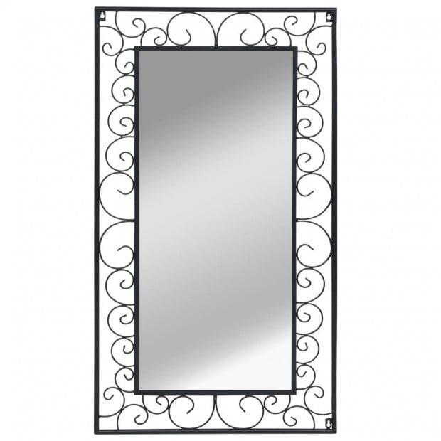 Wall Mirror Rectangular 60x110 Cm Black