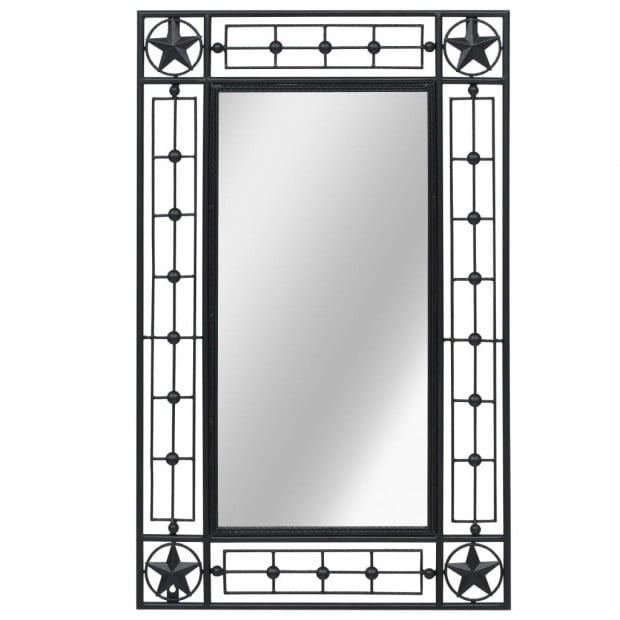 Wall Mirror Rectangular 50x80 Cm Black