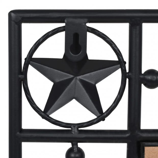 Wall Mirror Rectangular 50x80 Cm Black Image 5