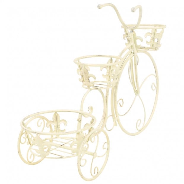 Plant Stand Bicycle Shape Vintage Style Metal Image 4