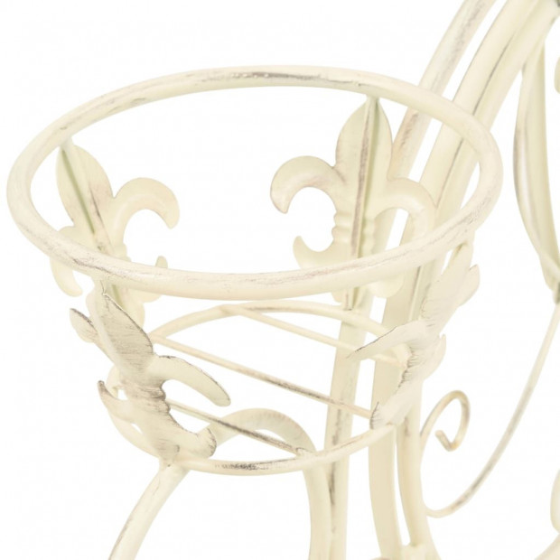 Plant Stand Bicycle Shape Vintage Style Metal Image 6