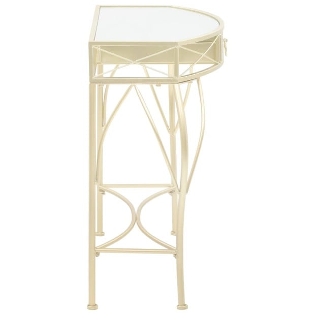 Side Table French Style Metal 82x39x76 Cm Gold Image 3
