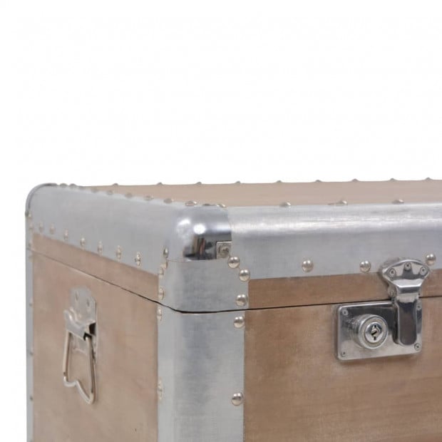 Storage Box Solid Fir Wood 91x52x40 Cm Brown Image 7