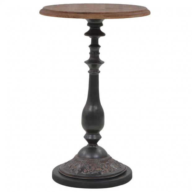 End Table Solid Fir Wood 40x64 Cm Brown Image 7