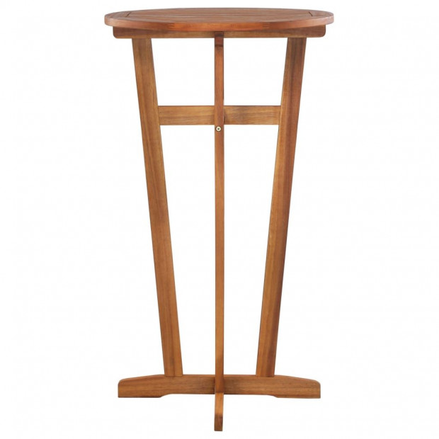 Bar Table 60x105 Cm Solid Acacia Wood Image 2