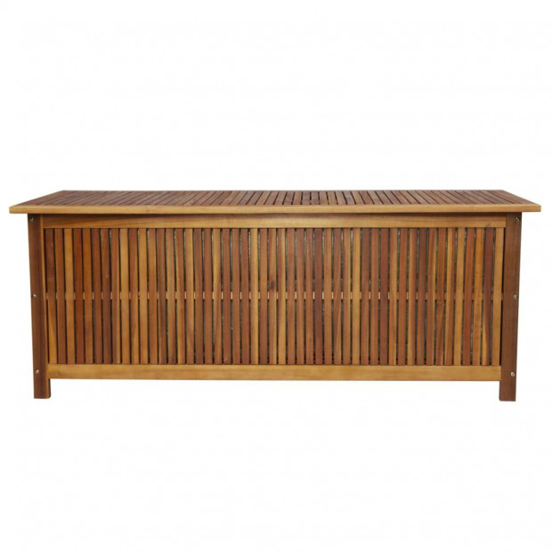 Garden Storage Box 150x50x58 Cm Solid Acacia Wood Image 2
