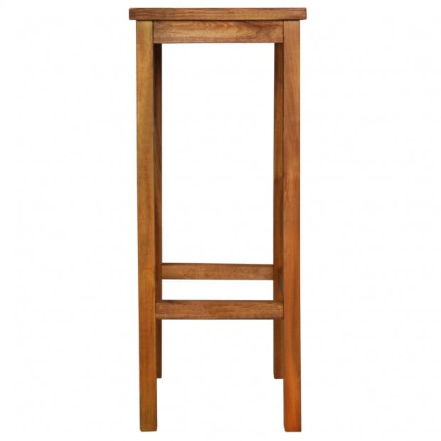 Bar Chairs 2 Pcs Solid Acacia Wood 30.5x30.5x74 Image 3